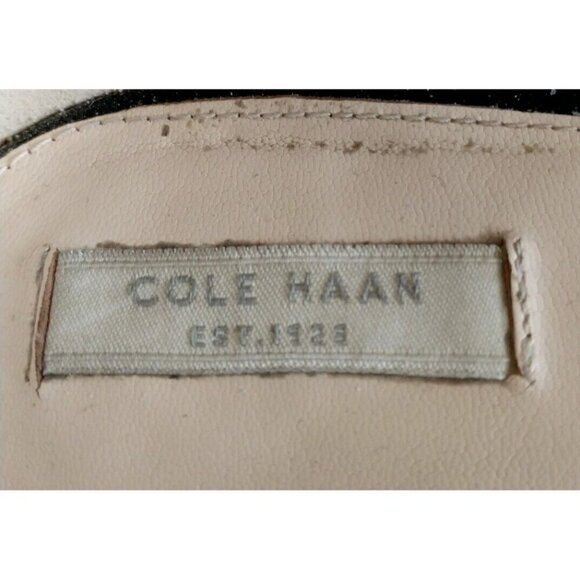 Cole Haan Women's Pumps Block Heel Black Patent Leather W07304 - Size 8.5B - Picture 7 of 9